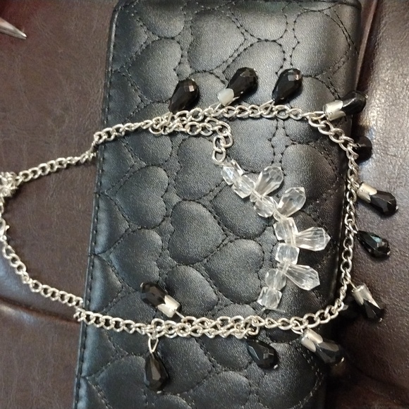 NWT Jane & Berry Heart Quilted Zip Wallet and Jewelry - Picture 2 of 13